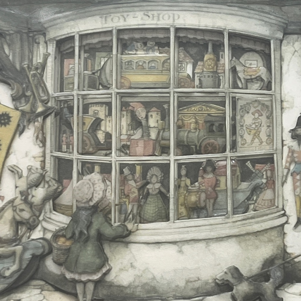 Anton Pieck Art Print in Wooden Frame - Picture 4 of 13